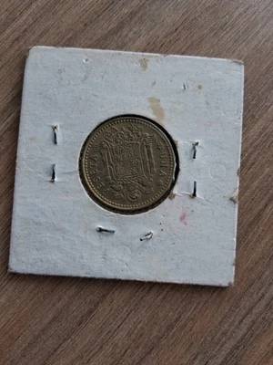 1975 (77) Spain 1 Peseta, King Juan Carlos I, KM# 806, AU - Image 1 of 4