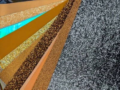 WHOLESALE LOT Bulk Faux Leather Sheets, Crafting Fabric for Sewing, Glitter - Image 1 of 4