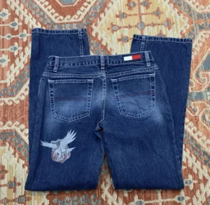 Tommy Hilfiger Jeans Low Rise Vintage Patch Y2K 28 - Picture 1 of 8