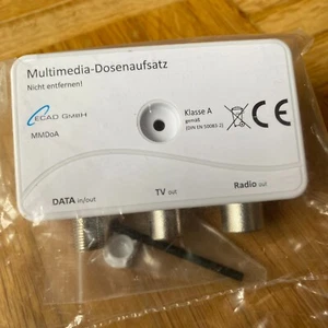 ECAD Multimedia Dosenaufsatz Aufsatz MMDoA TV, Radio, Data TOP Zustand NEU - Bild 1 von 6