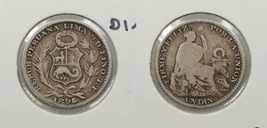 PERU 1895-TF Dinero #WC88828 - Picture 1 of 1