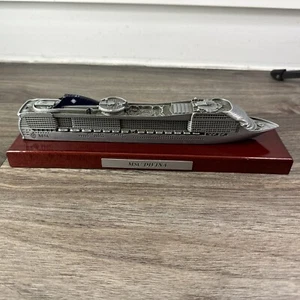 MSC DIVINA CRUISE SHIP METAL ON WOOD MODEL - Picture 1 of 4