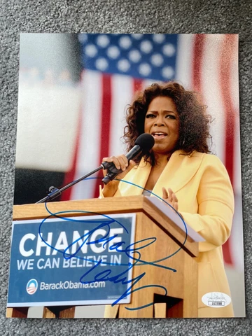 Oprah Winfrey signed JSA COA 8x10 FULL NAME Obama psa bas Cover