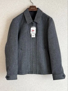 NWT Uniqlo Single Collar Blouson Short Jacket - Size S (US XS) - Gray 470059 - Picture 1 of 4