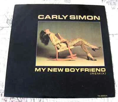 CARLY SIMON MY NEW BOYFRIEND (REMIX) 3 TRACK 12" 45 1ST PRESSING 1985 - Image 1 of 4