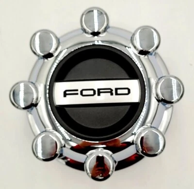 OEM 2023-2024 Ford F250 Super Duty Rear Chrome 8 Lug Center Cap - HC3C-1A096-KDD - Image 1 of 4