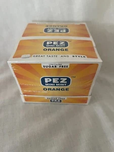 Pez Orange Mini Mints In Sealed Display Box NEW (DH) - Picture 1 of 2