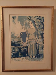 RANDY MACATEE ENCOUNTER: SAMARITAN WOMAN AT WELL, SERIGRAPH 6/19 SIGNED RELIGION - Picture 1 of 10
