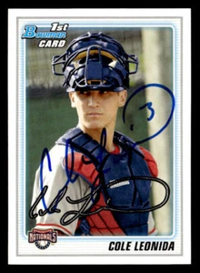 Cole Leonida signed auto 2010 Bowman Draft #BDPP36 card Washington Nationals - Picture 1 of 2
