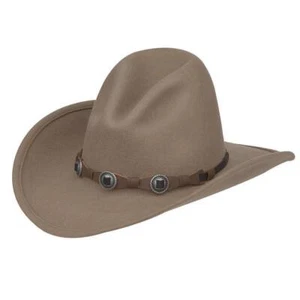 Silverado 100% Crushable Wool 3" Brim Gus Crown Putty - Picture 1 of 5
