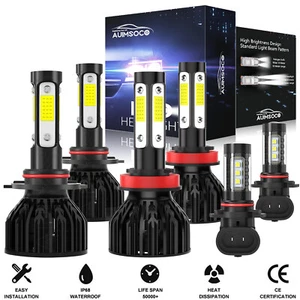 For Ford F-150 2015 2016 2017 2018 2019 2020-2023 6K LED Headlights Fog Lights - Bild 1 von 12