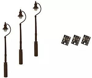 DCC Concepts LML-SSBK - 3 x 00 Gauge LED Black Swan Neck Lights + Resistor 1stPo - Picture 1 of 12