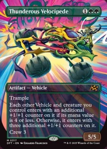 MTG Thunderous Velocipede 317 Aetherdrift Mythic Borderless - Bild 1 von 1