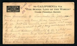 #795o Judson The Scenic Line To The World, Under Personal Escort 1904 NY & Pitts - Picture 1 of 2