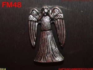steampunk silver weeping angel statue timelord fridge magnet FM48 - Picture 1 of 4