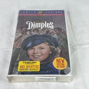 Dimples Shirley Temple Movie VHS Tape Sealed Hype Stickers Fox Watermarks 1994 - Picture 1 of 10