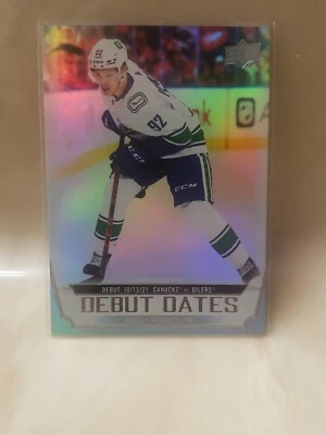 2022-23 Upper Deck Series 1 - Debut Dates #DD-2 Vasily Podkolzin - HOLO - Image 1 of 2