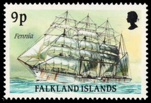 FALKLAND ISLANDS 493 - Sailing Ships "Fennia" (pb85093) - Picture 1 of 1