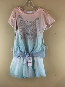 Girls Beautees Glitter Shirt and Skirt Outfit. Size Small(skirt 4). NWT. - Picture 1 of 9