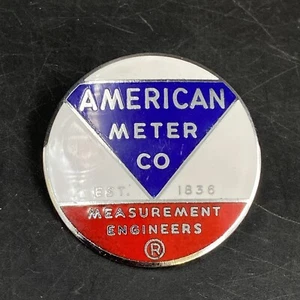 Vintage American Meter Company Messungen Ingenieure runde Medaille Anstecknadel Anhänger Revers - Bild 1 von 3