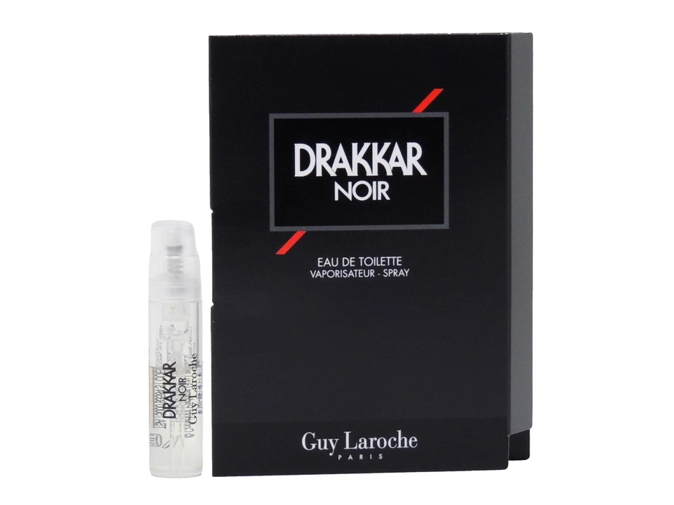 GUY LAROCHE DRAKKAR NOIR EDT 1.2ml .04fl oz x 1 COLOGNE SPRAY SAMPLE VIAL - Image 1 of 1