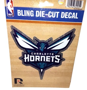 Charlotte Hornets Bling Die-Cut Decal - Sparkling Team Logo for Car & Home Decor - Picture 1 of 3