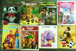 Crochet Animal Toys, Animal Feet Slippers, Finger Puppets, Doll Pattern Leaflets - Picture 1 of 7