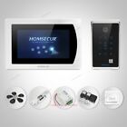 Homsecur 7" Wired Hands-Free Video Door Phone Intercom System With Black Camera