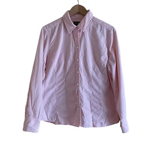 Eddie Bauer Shirt Woman XL Pink Corduroy Button Front Long Sleeve Coquette Girl - Picture 1 of 14