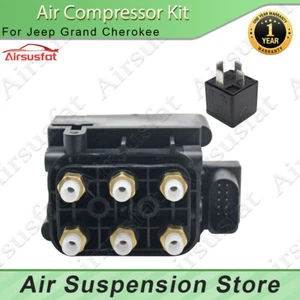 Air Suspension Compressor Solenoid Valve Block+Relay Fit for Jeep Grand Cherokee - Picture 1 of 9