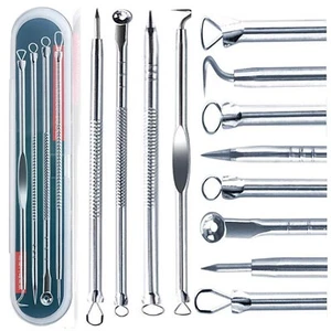 Pimple Popper Blackhead Remover Tool Kit Comedone Acne Spot Zit Extractor Tools - Picture 1 of 9