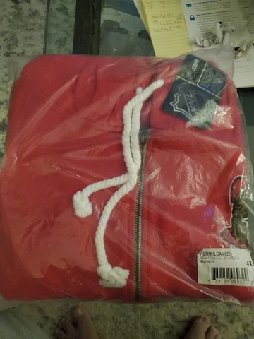 OTTAWA SENATORS NHL- 4XL- Hoodie Sweatshirt Full Zipper -NEW With Tags Cover