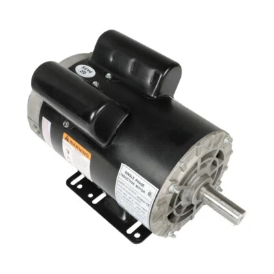 5 HP Compressor Duty Electric Motor 1 Phase 3450 RPM 56HZ Frame 7/8" Shaft 230V - Image 1 of 4
