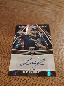 2022 ELITE EXTRA EDITION HIDDEN GEMS AUTO OF LUIS RAMIREZ - TEXAS CARD # HG-LR - Picture 1 of 2