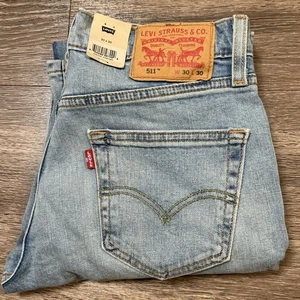 Levi's 511 Herren Slim Fit Stretch sitzt unterhalb der Taille Jeans, blau, Größe 30x29 - Bild 1 von 19