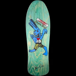 Steve Claar Green Rapid Rabbit C90 Concave Skateboard Signed G&S Gordon & Smith - Picture 1 of 18