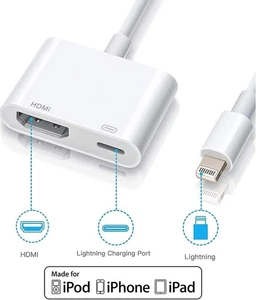 New Lightning to HDMI Adapter for iPhone to TV 1080P Digital AV - Picture 1 of 7