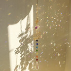 1pc Crystal Lotus Sun Catcher: Rainbow Maker Prism Hanging Garden Decor - NEW