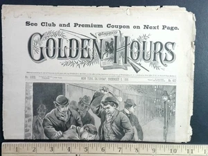 Golden Hours Vol XVIII No 462 Dec 5 1896 Norman L Munro Adventure - Bild 1 von 3