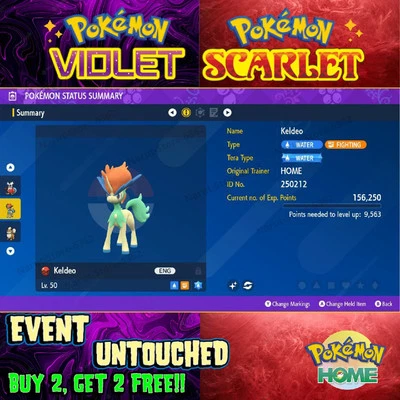 Keldeo Shiny🔥Home Event Pokedex Sword and Shield🔥Pokémon Scarlet & Violet - Image 1 of 3