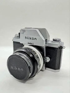 NIKON F FTN SLR Camera 50mm F/1.4 Lens Set Black Silver Made In Japan Used - Picture 1 of 12