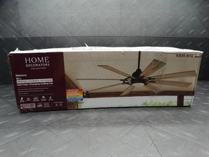 Home Decorators Makenna 60in Indoor/Outdoor Matte Black Ceiling Fan 52106 - Picture 1 of 11