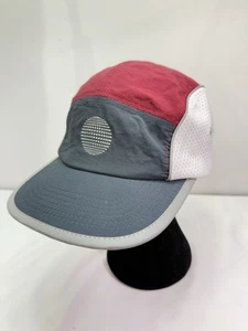 Empyre Flatbush 5 Panel Cap Red Gray Running Packable Thin Hat Mesh - Picture 1 of 10