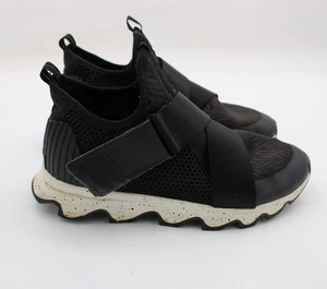 Sorel Kinetic LL3507-010 Sneaker Women's Sz 8 Black Lace Up Running Shoes - Picture 1 of 8