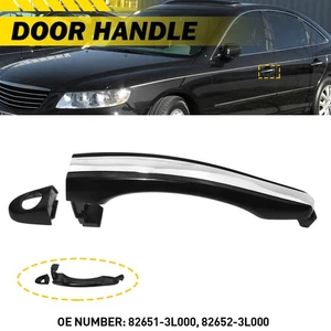 Manija de puerta lateral izquierda cromada para conductor delantero exterior Hyundai Azera 2006-2011 - Imagen 1 de 10