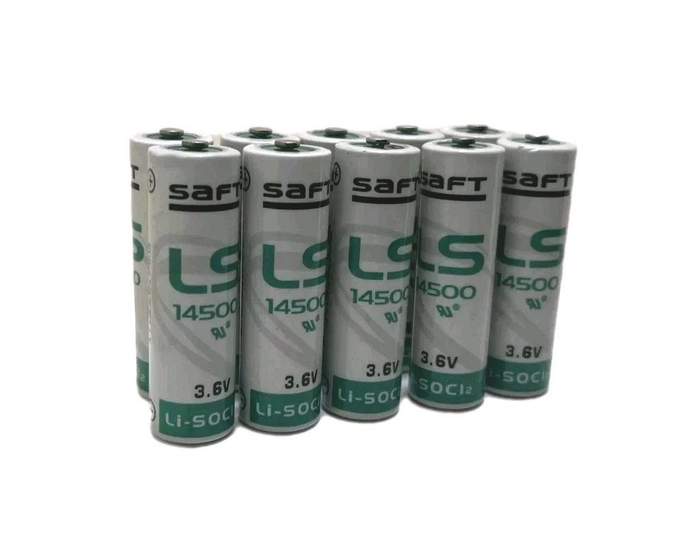 10 Saft LS 14500 LS14500  AA 3.6V Lithium Battery  - Image 1 of 3