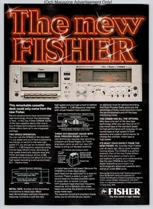 Fisher CR4029 Stereo Cassette Deck Audio Hi-Fi Vintage 1979 Advertisement - Picture 1 of 5