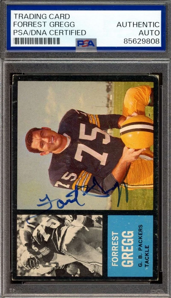 Forrest Gregg PSA DNA Signed 1962 Topps Autograph Packers - Image 1 of 1