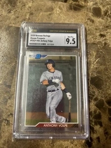 2020 Bowman Heritage - Chrome Prospects Anthony Volpe #92CP-VOL (RC) - Picture 1 of 2