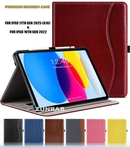 Premium Luxury Leather Case Cover For Apple iPad 11th Generation (2025) A16 - Picture 1 of 14
